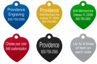 Kutyabiléta: szív alakú - zöld