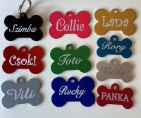 Kutyabiléta: csont alakú - kék