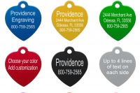 Kutyabiléta: szív alakú - kék