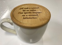 Bögre - bambusz alátéttel