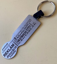 Kulcstartó - acél bevásárlóérmével