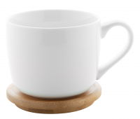 Bögre - bambusz alátéttel