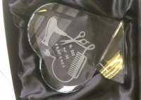 Kristály díj - szív