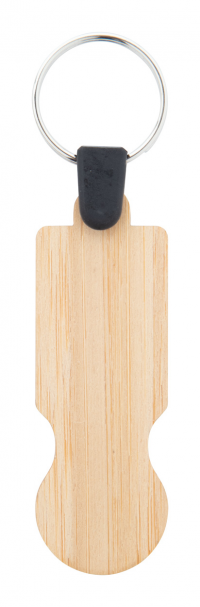 Kulcstartó - bambusz bevásárlóérmével