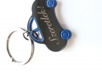 Kulcstartó - kék autó