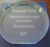 Kör üvegdíj - 13 cm