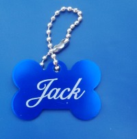 Kutyabiléta: csont alakú - kék