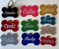 Kutyabiléta: csont alakú - arany