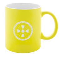 Bögre - neon sárga